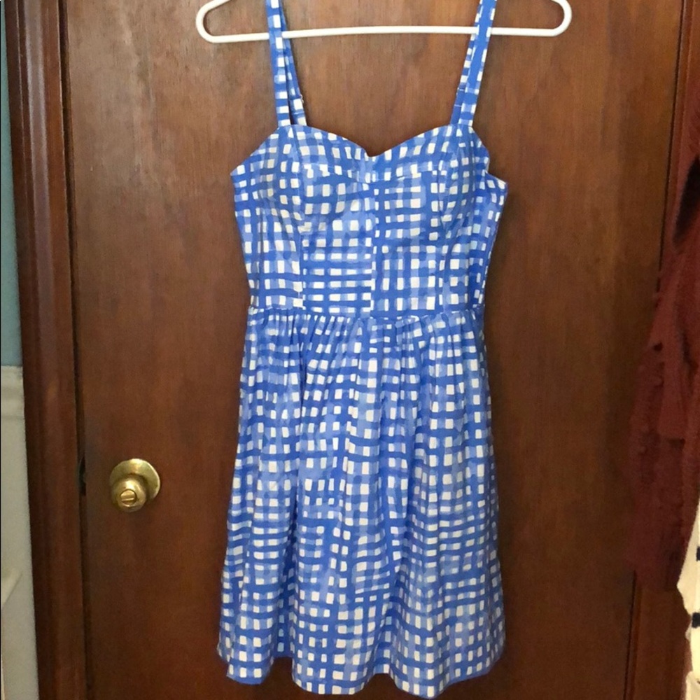 Lily Pulitzer watercolor windowpane dress